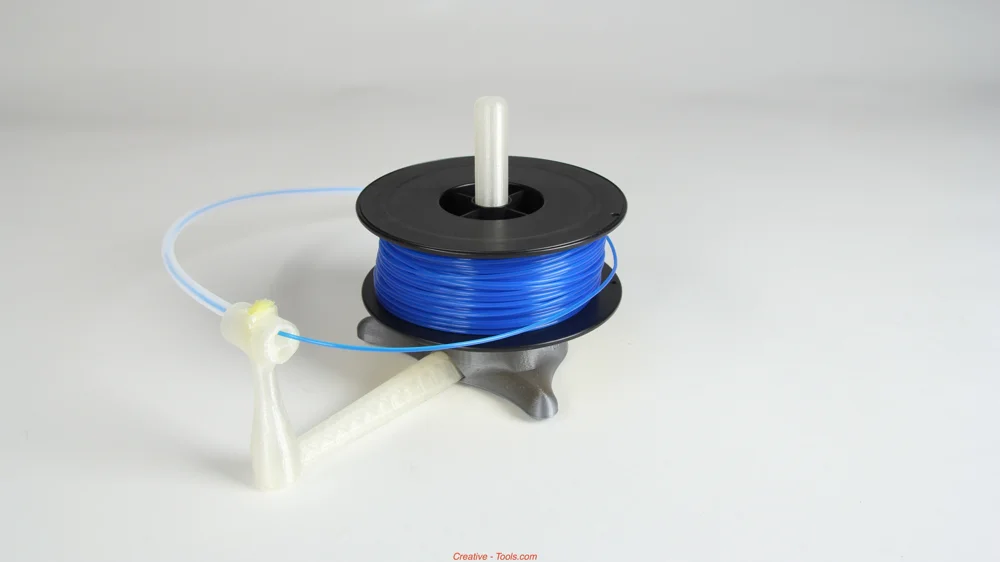 Filament and a 3D-printed spool holder